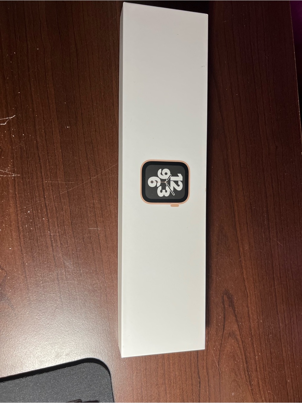 Apple Watch White Box with Rose Gold Accent